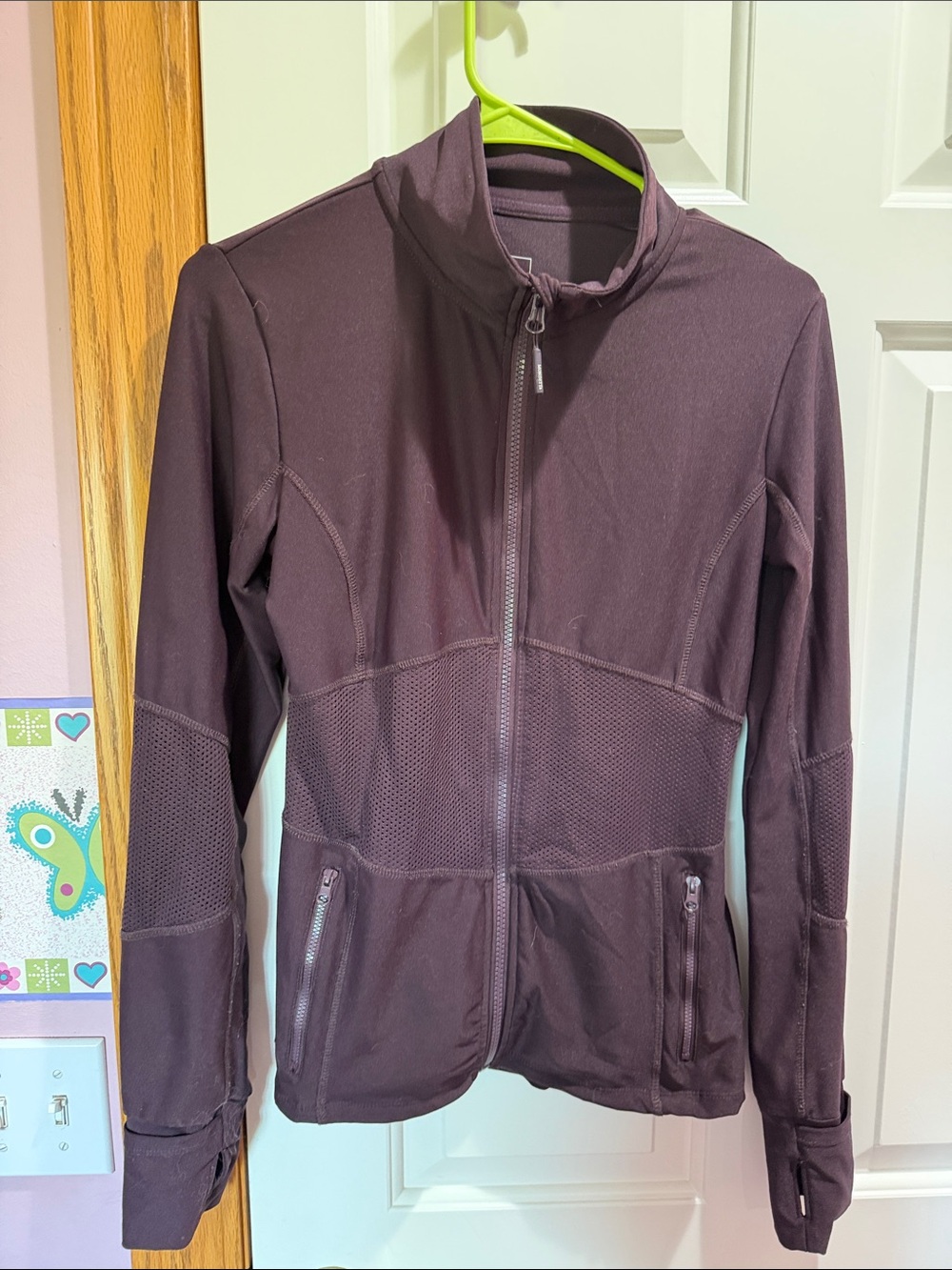 Mondetta Plum Zip-Up Athletic Jacket